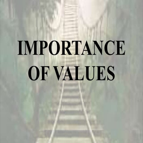 Importanceofvalues 