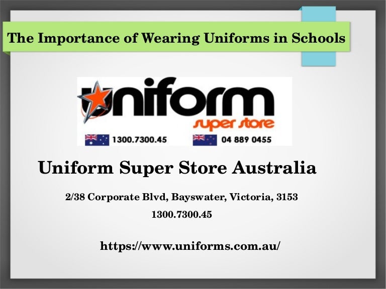Importance of Wearing School Uniforms Australia