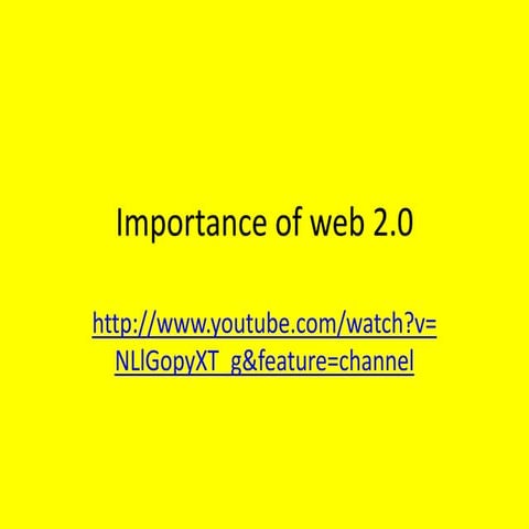 Importance of web 2