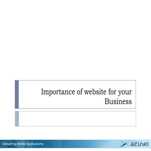 Importance of Website for your Business