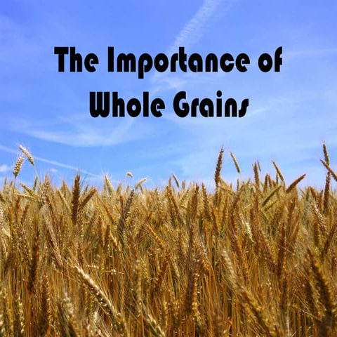 Importance of whole grains