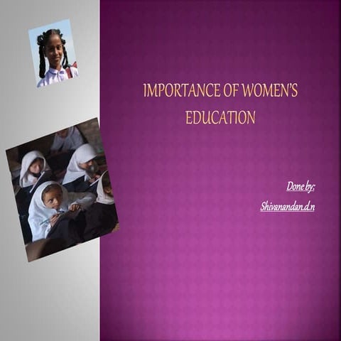 Importance of womens education