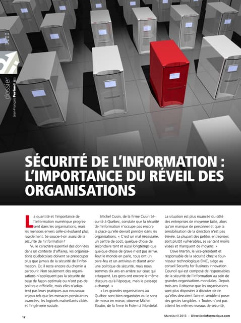 Sécurité de l’information: L’import...