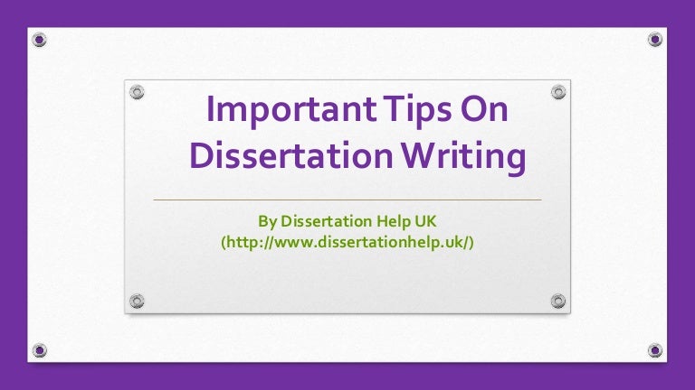 Tips on dissertation writing picture