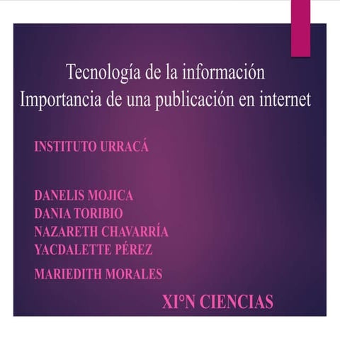 Importancia de una publicación en internet