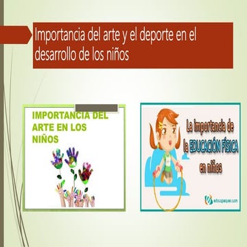 Importancia de arte y deporte octubre 2020