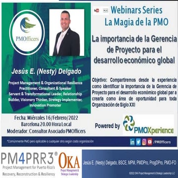 La importancia de la Gerencia de Proyecto para el desarrollo económico global