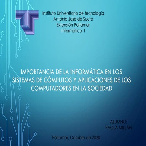 Ensayo evolucion de la informatica y su importancia en la empresa | PPTX