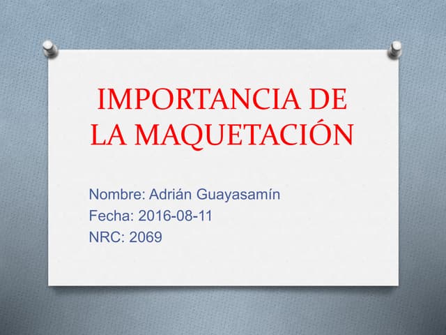 Importancia de la maquetación
