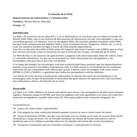 Importancia de la web