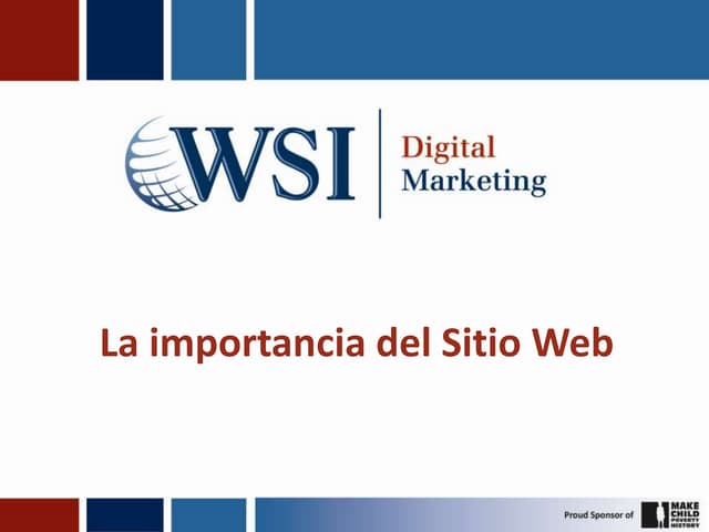 Importancia del sitio web