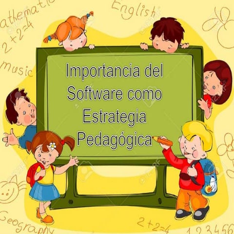 Importancia del software como estrategia pedagogica