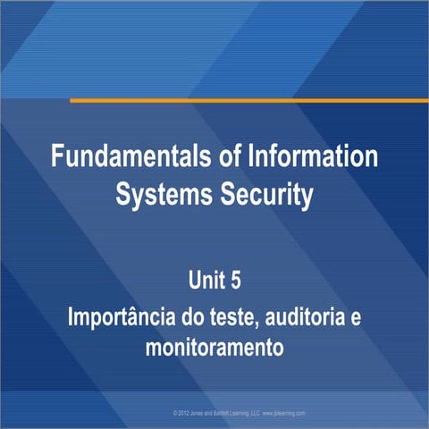 Aula 05 - Importância do teste, auditoria e monitoramento