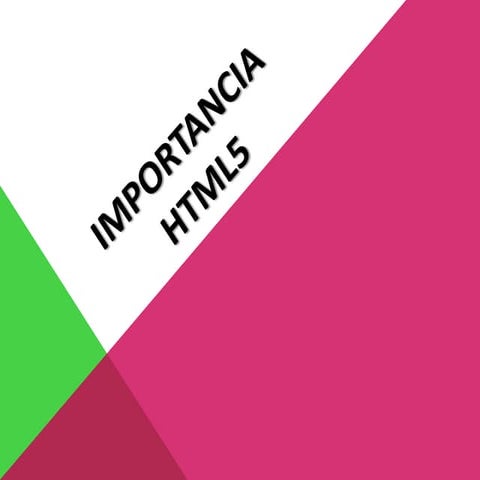 Diferencias entre html y html5 | PPTX