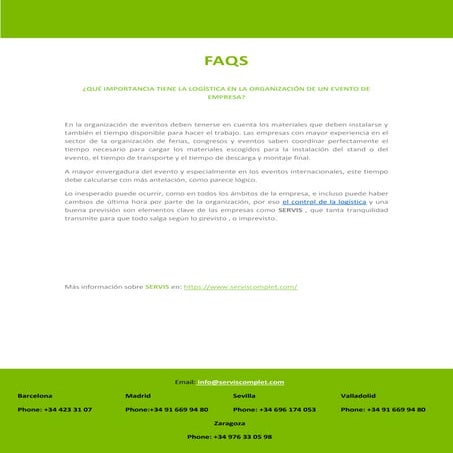 ¿QUÉ IMPORTANCIA TIENE LA LOGÍSTICA EN LA ORGANIZACIÓN DE UN EVENTO DE EMPRESA?