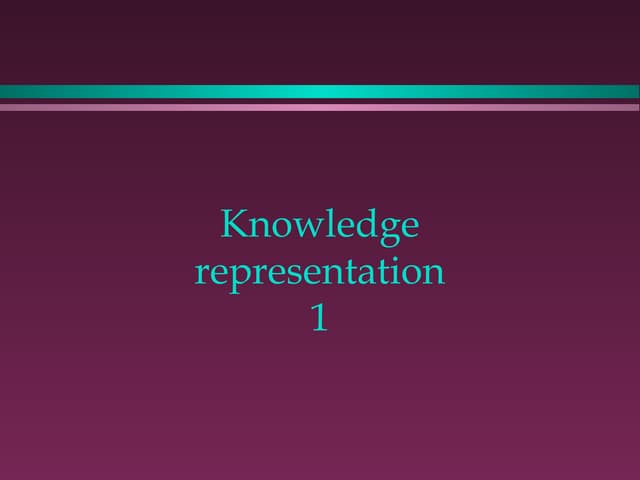 knowledge representation in artificial intellegence.ppt