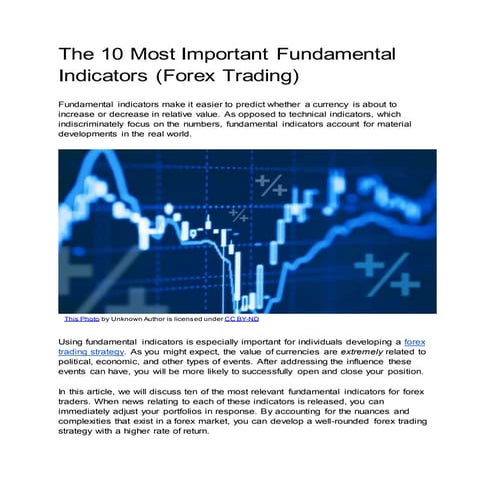 The 10 Most Important Fundamental Indicators 