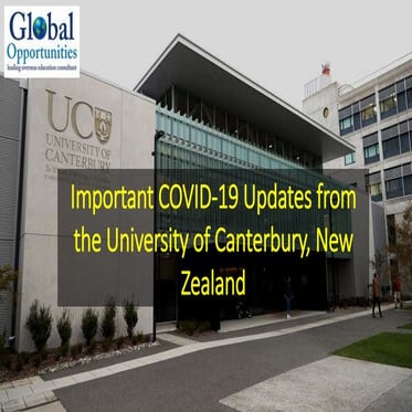 Important COVID-19 Updates from the University of Canterbury