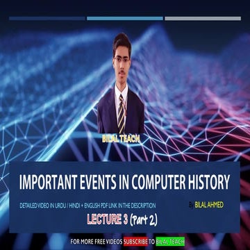 Important events in computer history (part 2)