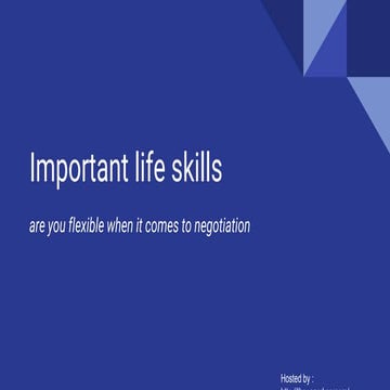 Important life skills for you