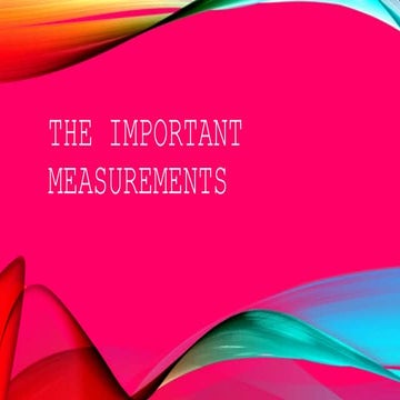 Important measurements of a newborn