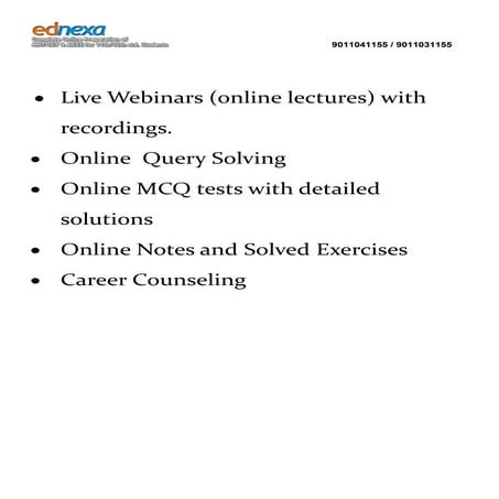 Important Notes - JEE - Physics - Simple Harmonic Motion