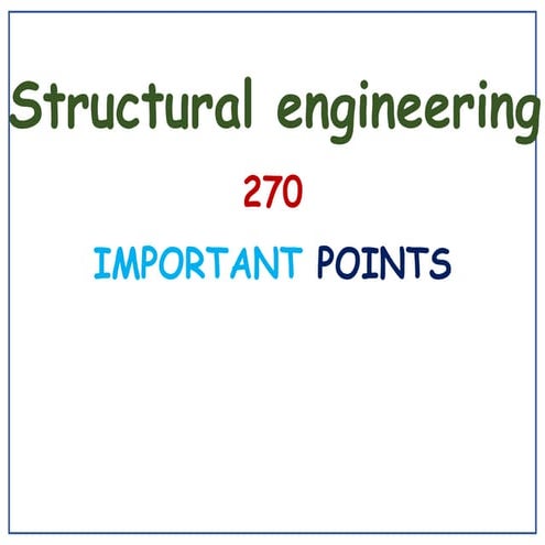 Important Points of Structural Engineering ✅.pdf