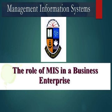 Important roles of the Management information system  in business