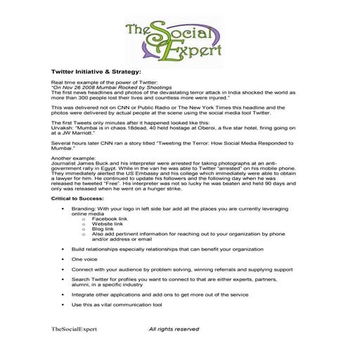 Important things to know when setting up twitter