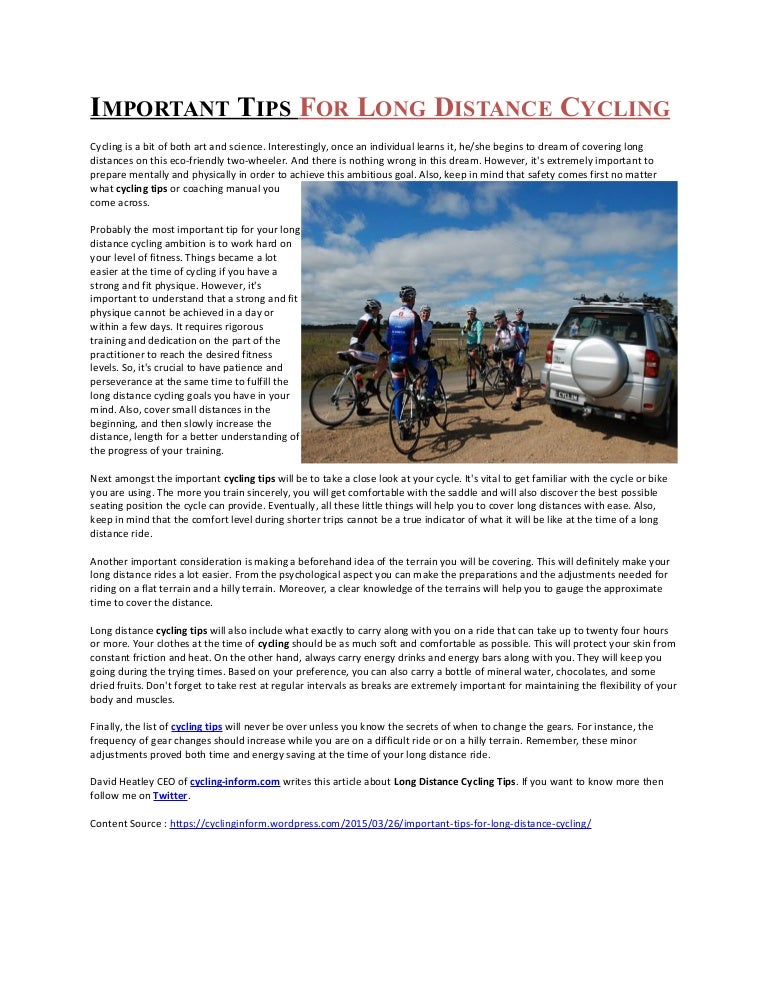 cycling long distance with backpack