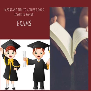 Important tips to achieve good score in board exam
