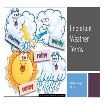 Important weather terms 6.2 | PPTX