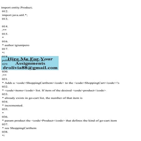 import entity.Product; 012. import java.util.; 013. 014..pdf