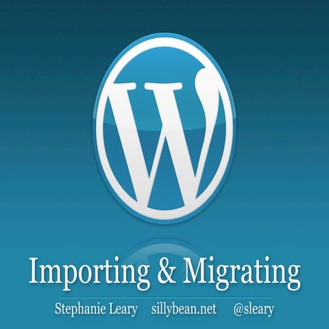 Importing & Migrating