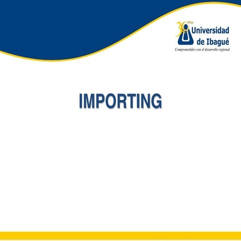 Importing definitive