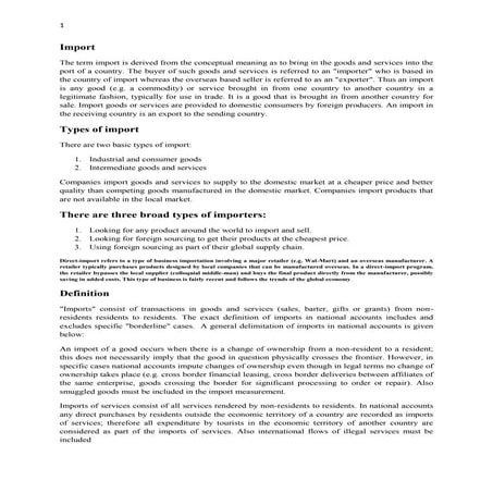 Report on Import substitution industrialization