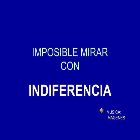 Imposible mirar