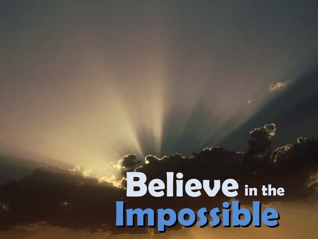 Impossible Is Nothing