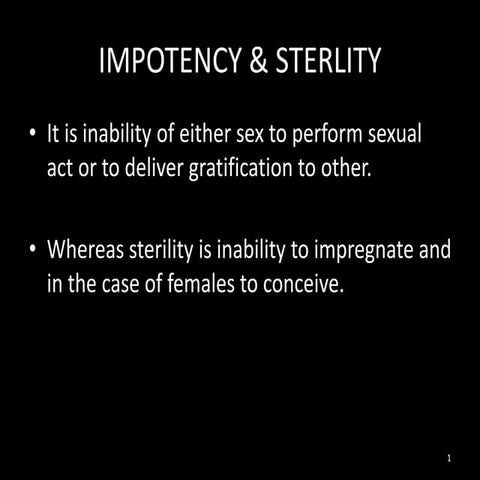 Impotancy and virginity pregnency