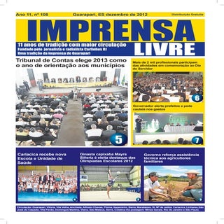 Jornal Imprensa Livre - dezembro 2012