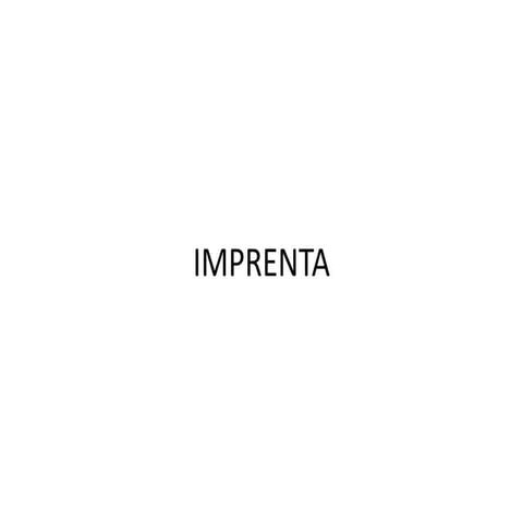 Imprenta
