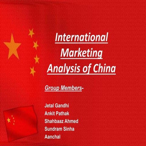 International Marketing Analysis of China