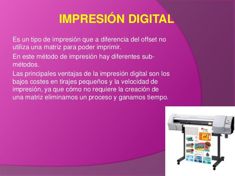 Impresión digital