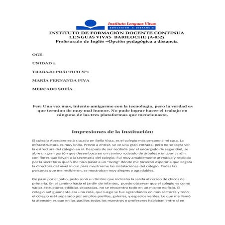 OGE unit 2 assignment 1 