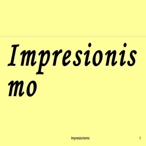 Impresionismo