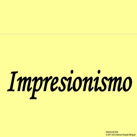 Impresionismo p
