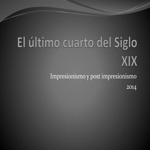 Impresionismo y post impresionismo 2014