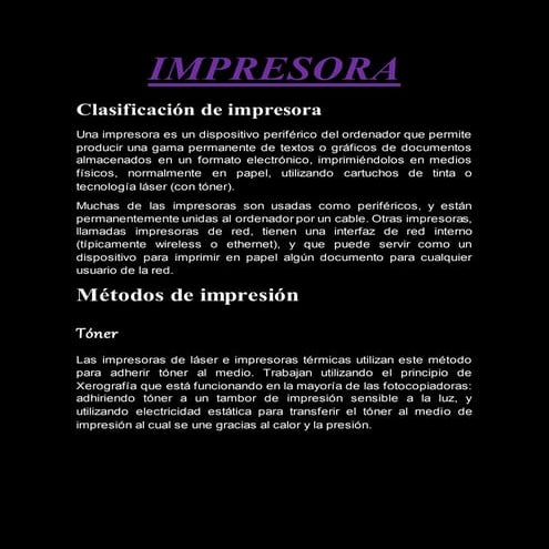 Impresora