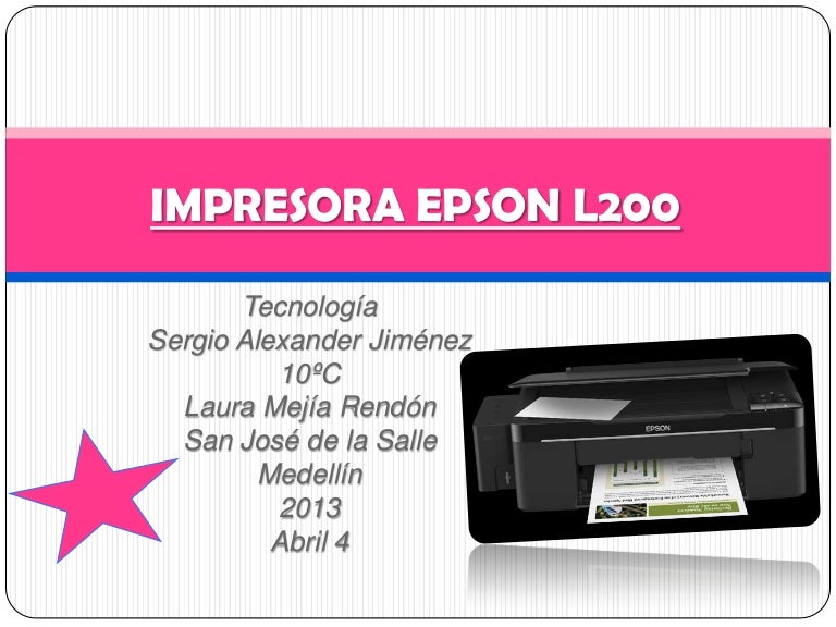 Impresora epson l200