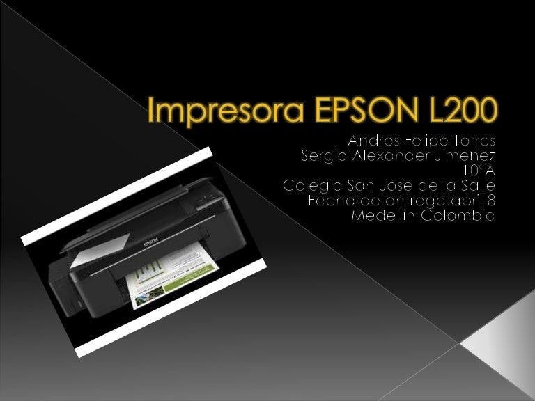 Impresora epson l200